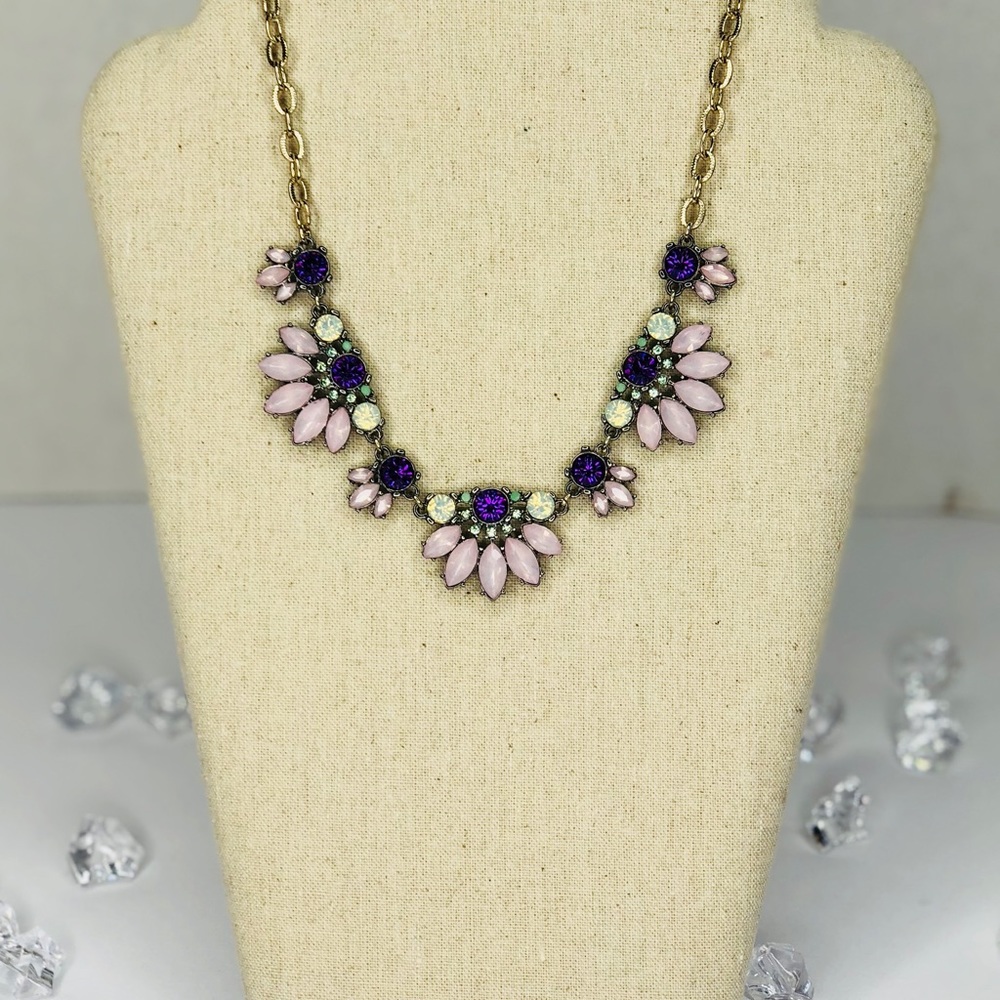 Banana Republic Lavender & Purple Flower Gem